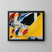 Impression III: koncert - Wassily Kandinsky — indrammet kunstværk på væggen