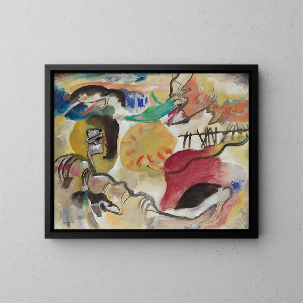 Improvisation 27: Havehave II - Wassily Kandinsky — indrammet kunstværk på væggen