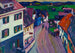 Murnau Maleri set fra vinduet på Griesbräu - Wassily Kandinsky — visning af kunstværket