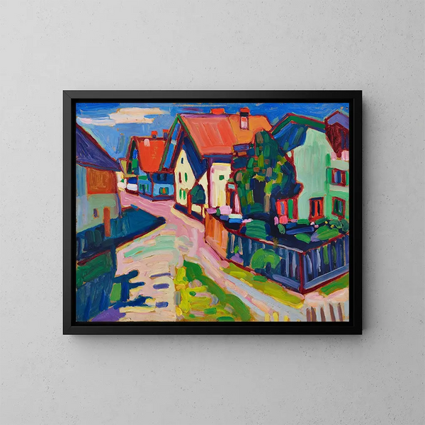 Murnau - Wassily Kandinsky — indrammet kunstværk på væggen