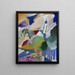 Murnau-maleri med kirken I - Wassily Kandinsky — indrammet kunstværk på væggen