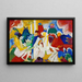 Oriental Maleri - Wassily Kandinsky — indrammet kunstværk på væggen