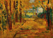 Parc de Saint-Cloud Efterår I - Wassily Kandinsky — visning af kunstværket
