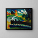 Jernbane nær Murnau - Wassily Kandinsky — indrammet kunstværk på væggen