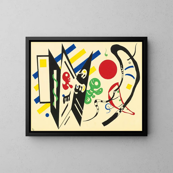 Réciproque - Wassily Kandinsky — indrammet kunstværk på væggen