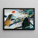 Landskabsromantisk maleri - Wassily Kandinsky — indrammet kunstværk på væggen