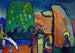 Étude sur l'improvisation nr. 2 Marche funèbre - Wassily Kandinsky — visning af kunstværket