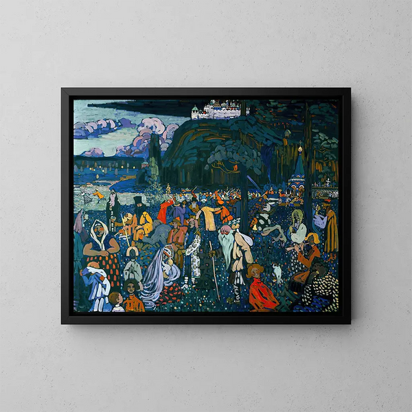 La vie en couleurs - Wassily Kandinsky — indrammet kunstværk på væggen