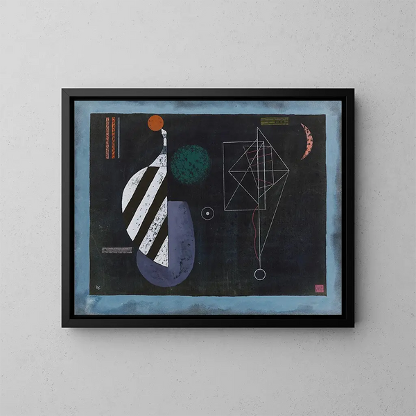 Alliance à deux - Wassily Kandinsky — indrammet kunstværk på væggen