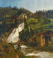 Wildbad Gastein, Wildbad Gastein-faldende - Ferdinand Georg Waldmüller — visning af kunstværket