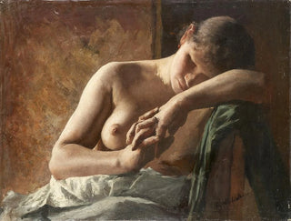 Wilhelm Altheim - Model study of a sleeping girl.webp