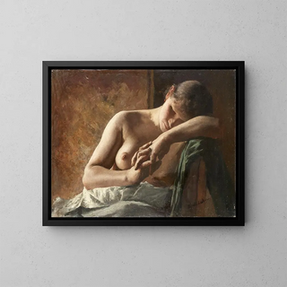 Wilhelm Altheim - Model study of a sleeping girl.webp