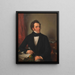 Franz Schubert komponist - Wilhelm August Rieder — indrammet kunstværk på væggen