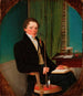 Portrait af anatomisten Henrik Carl Bang Bendz, bror til kunstneren - Wilhelm Bendz — visning af kunstværket