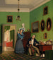 La familie Waagepetersen - Wilhelm Bendz — visning af kunstværket