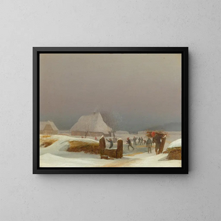 Wilhelm Bendz - Winter lanscape from Funen.webp