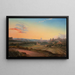 Vue de Rome à la lumière du soir - Wilhelm Brücke — indrammet kunstværk på væggen