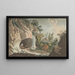 Vue de la grotte de l'Ermite faisant partie d'un jardin à l'anglaise près d'Arlesheim dans l'évêché de Bâle - Wilhelm Friedrich Gmelin — indrammet kunstværk på væggen