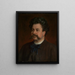 Portrait af maleren Albert Obermüller - Wilhelm Füssli — indrammet kunstværk på væggen