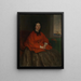 Portrait af Ida Barones von Kettner født Barones von Fischer - Wilhelm Füssli — indrammet kunstværk på væggen