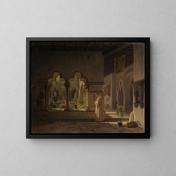 Cloître de San Pablo à Barcelone - Wilhelm Gail — indrammet kunstværk på væggen