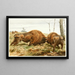Le Bison d'Europe - Wilhelm Kuhnert — indrammet kunstværk på væggen