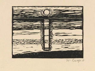 Solnedgang over Vadehavets hav - Wilhelm Laage — visning af kunstværket