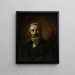Portrait af en mand - Wilhelm Leopolski — indrammet kunstværk på væggen