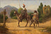 Don Quichotte og Sancho Panza ved et kryds - Wilhelm Marstrand — visning af kunstværket