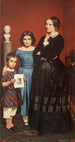 Portrait af Frederikke Vilhelmine Hage med børn - Wilhelm Marstrand — visning af kunstværket