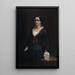 Portrait af Mademoiselle Vilhelmine Ville Hage senere Madame Heise 1838-1912 - Wilhelm Marstrand — indrammet kunstværk på væggen