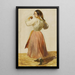 Studie af en italiensk danser - Wilhelm Marstrand — indrammet kunstværk på væggen