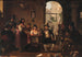 D en osteria romaine Kunsttryk Røgere af pibe og italienske kvinder - Wilhelm Marstrand — visning af kunstværket
