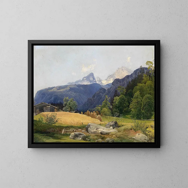 Motif d'Unterstein - Wilhelm Steinfeld — indrammet kunstværk på væggen