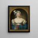 Portrait af Louise, dronning af Preussen - Wilhelm Ternite — indrammet kunstværk på væggen