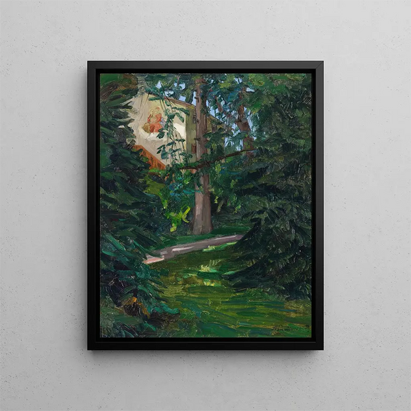Wilhelm Trbner - Haus mit Madonna.webp