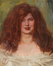 Tête de fille aux cheveux ébouriffés I - Wilhelm Trübner — visning af kunstværket