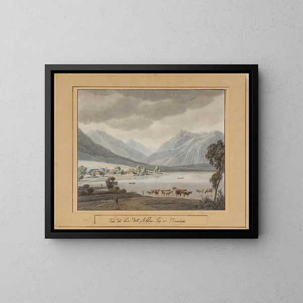 Schliersee - Wilhelm von Kobell — indrammet kunstværk på væggen