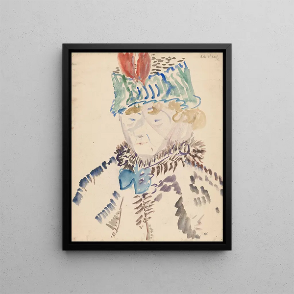 Wilhelmus Johannes Steenhoff - Vrouw in bontkraag en muts.webp