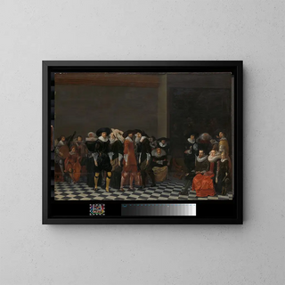 Willem Cornelisz Duyster - A Wedding Feast traditionally called The Wedding of Adriaen Ploos van Amstel and Agnes van Bijler 1616.webp
