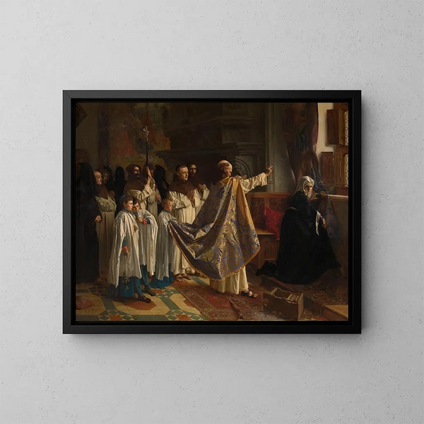 Exorcisme de Jeanne de Castille - Willem Geets — indrammet kunstværk på væggen
