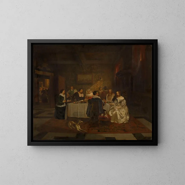 Banquet - Willem Linnig — indrammet kunstværk på væggen