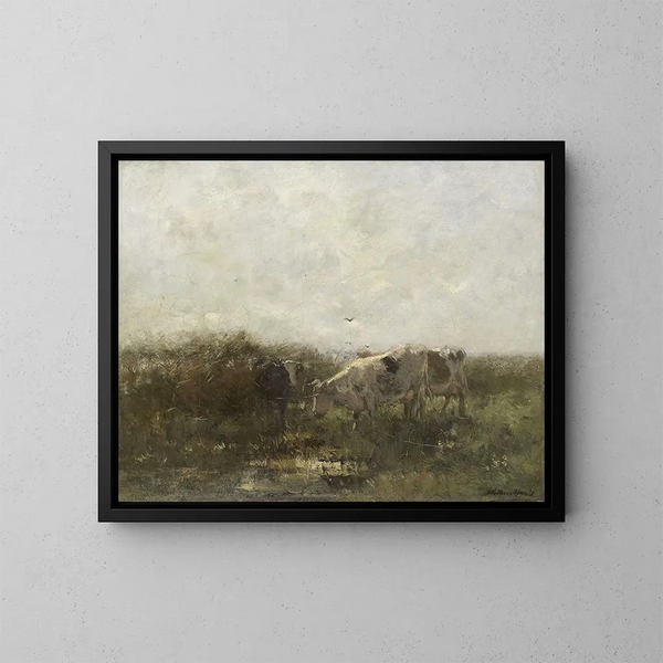 Vaches - Willem Maris — indrammet kunstværk på væggen