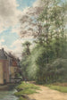 Vue le long du fossé près de Bezuidenhout dans la forêt de La Haye - Willem Oppenoorth — visning af kunstværket
