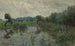 Prés d'eau sur la rivière IJssel - Willem Roelofs — visning af kunstværket