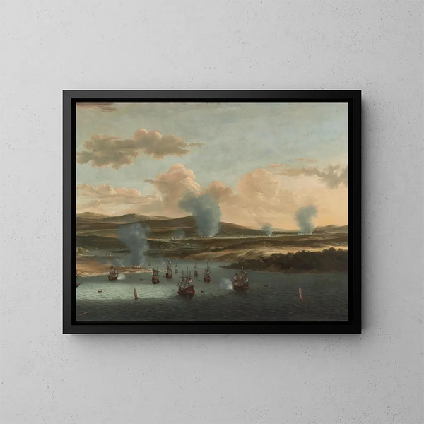 Bataille de Medway - Willem Schellinks — indrammet kunstværk på væggen