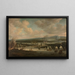 Brænding af den engelske flåde nær Chatham, 1924, juni 1667 - Willem Schellinks — indrammet kunstværk på væggen