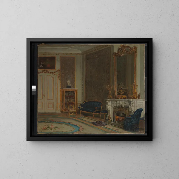 Le hall de la maison A. Willet-Holthuysen, Herengracht 605 - Willem Steelink Jr — indrammet kunstværk på væggen