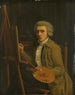 Portrait af en maler, sandsynligvis kunstneren selv - Willem Uppink — visning af kunstværket