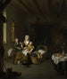 En mor nærer sit barn - Willem van Mieris — visning af kunstværket